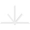 Ekena Millwork Kennewick Architectural Grade PVC Gable Bracket, 84"W x 52 1/2"H x 4"D x 4"F, 15/12 Pitch GBP084X53X0404KEN00 - alternate 3